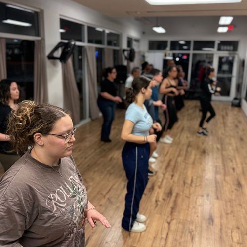 Group dance class in session at Fajardo Elite